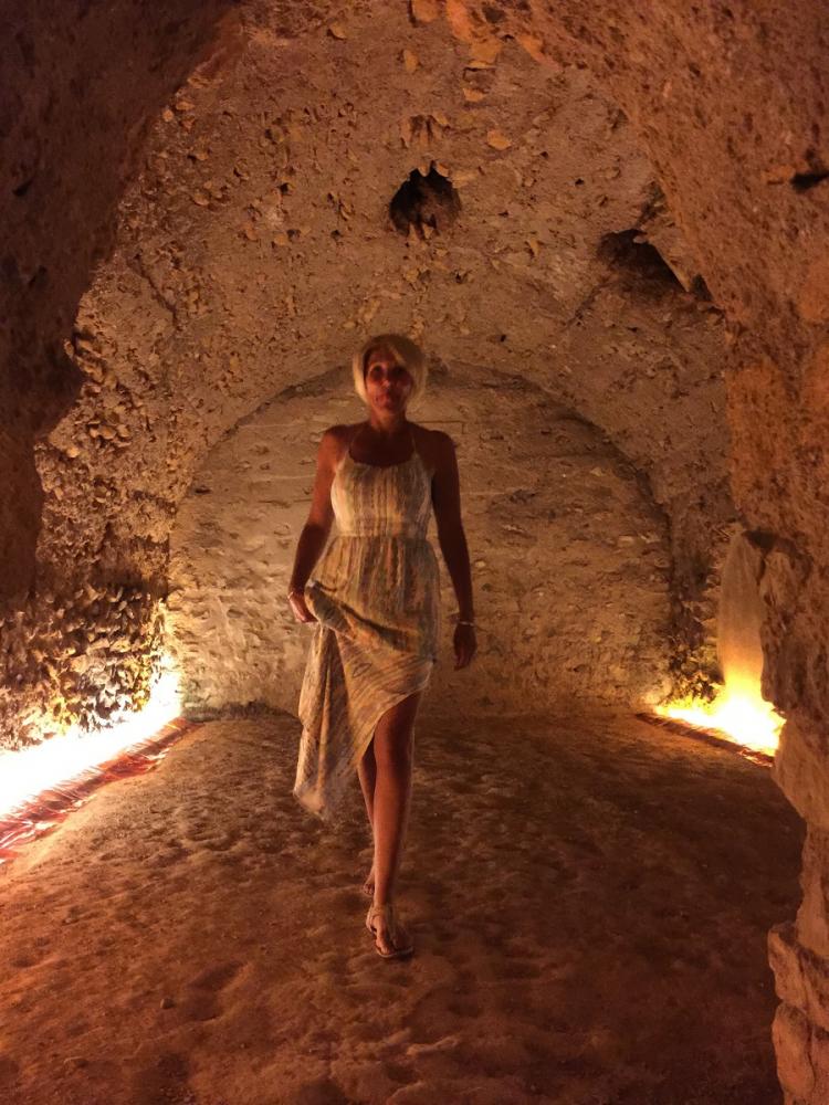 Andrea in the roman ruins